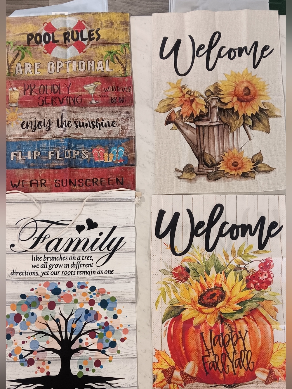 Garden Flags (Set Of 4)